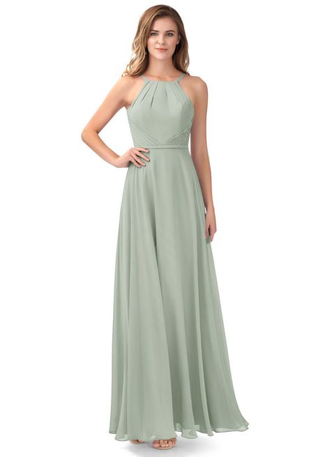 Azazie Melinda Bridesmaid Dresses | Azazie Dusty Sage Bridesmaid Dresses, Halter Bridesmaid Dress Long, Sage Green Dresses, Mint Green Bridesmaid Dresses, Bridesmaid Dresses Dusty Sage, Sage Bridesmaid Dresses, Summer Bridesmaid Dresses, Beaded Formal Dress, Halter Bridesmaid Dress