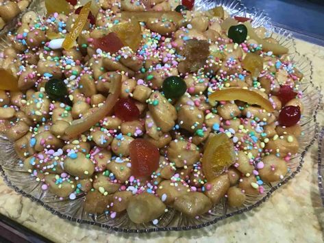 Neapolitan Struffoli Recipe – How to Make Italian Fried Honey Balls - Cooking Italians Struffoli Recipe Italian, Fried Dough Balls, Struffoli Recipe, Honey Balls, Italian Christmas Desserts, Italian Cookie Recipe, Lemon Ricotta Cookies, Wine Cookies, Italian Christmas Recipes