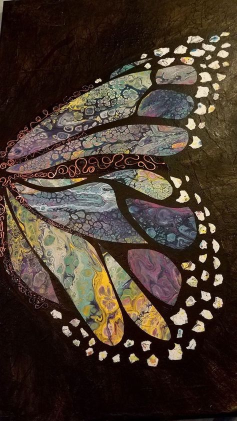 Mixed Media Art Butterfly, Painting Butterfly On Canvas, Abstract Butterfly Art, Collage Art Design Ideas, Butterfly Art Abstract, Butterfly Collage Art, Abstract Butterfly Painting, Butterfly Painting On Canvas, Collage Butterfly