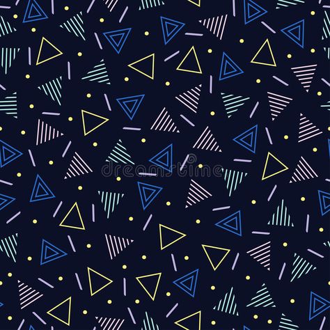 Retro memphis geometric line shapes seamless patterns. Hipster fashion 80-90s. Abstract jumble textures. Zigzag lines vector illustration Brick Wallpaper Roll, Old Mirrors, Wallpaper Panel, Wallpaper Print, Panel Fabric, Monochromatic Color Scheme, Cloud Wallpaper, Brick Wallpaper, A Wallpaper