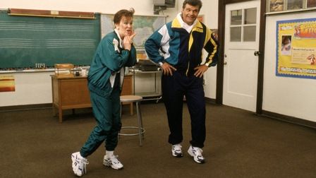 waiting for guffman. track suits. Waiting For Guffman, Michael Mckean, Spinal Tap, Christopher Guest, Eugene Levy, Improv Comedy, Roseanne Barr, Everybody Love Raymond, Ron Burgundy