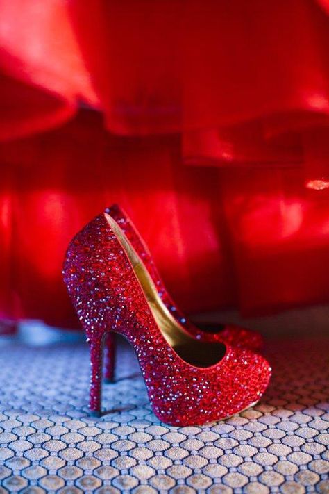 Red Wedding Shoes by Benjamin Adams Red Sparkly Heels, Red Prom Shoes, Quince Heels, Red Quinceanera Ideas, Quinceanera Shoes, Red Stiletto Heels, Red Quince, Red Wedding Shoes, Wedding In Greece