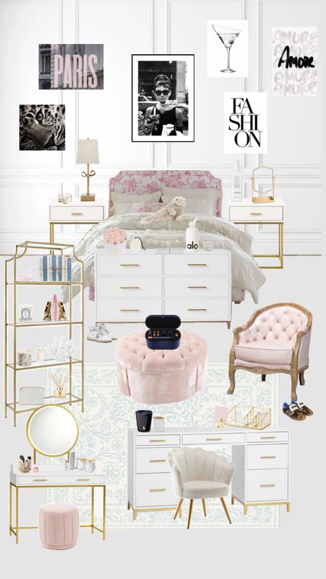 Room Wishlist, Abstract Ideas, White Room Decor, Classy Bedroom, Room Redesign, Preppy Room Decor, Digital Currency, Stockholm Style, Girly Room