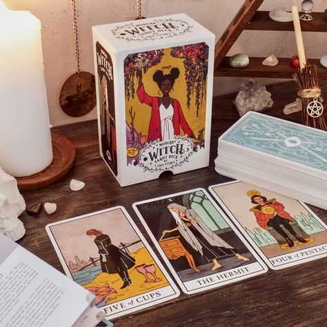 The Modern Witch Tarot Deck Modern Witch Tarot Deck, Modern Witch Tarot, Tarot Symbols, Deck Modern, Witches Tarot Cards, Witches Tarot Deck, Witch Tarot, Rider Waite Tarot, Best Meditation