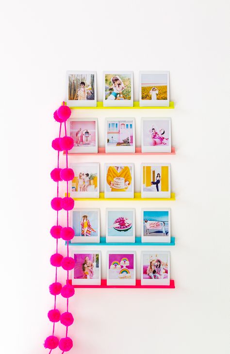 Diy Wall Decor Ideas, Photo Ledge, Diy Wand, Wall Decor Ideas, 15 Diy, Mini Photo, Best Diy, Décor Diy, Studio Decor