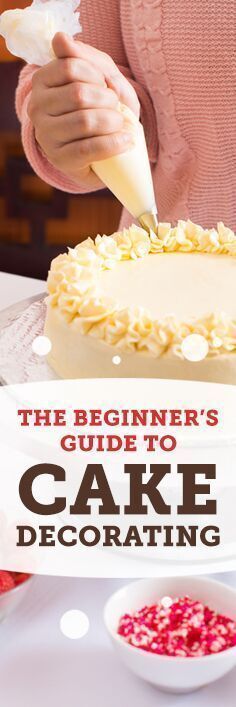 Cake Decorating Ideas For Beginners, Cupcakes Flores, Decorating For Beginners, Decorate A Cake, Cake Decorating For Beginners, Cake Tips, Creative Cake Decorating, Gateaux Cake, Easy Cake Decorating