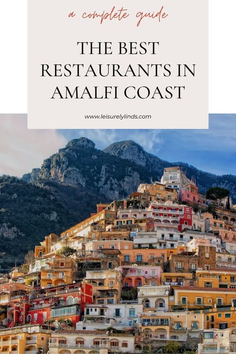 If you’re planning a trip to the Amalfi Coast and want to indulge in some delicious cuisine, you’re in luck! This guide will take you on a culinary adventure, showcasing the best restaurants in Amalfi Coast that not only serve delectable dishes but also offer breathtaking views of the coastline. Get ready to tantalize your taste buds and feast your eyes on the beauty of the Amalfi Coast. Best Restaurants In Amalfi, Amalfi Coast Restaurants, Amalfi Coast Travel Guide, Amalfi Coast Travel, Italy Itinerary, Romantic Restaurant, Amalfi Coast Italy, Italy Travel Tips, The Amalfi Coast