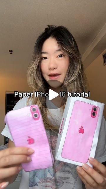 Rou on Instagram: "Paper iPhone 16 tutorial #diy #papercraft @apple" Paper Iphone Printable, Iphone Squishy Paper, How To Make A Squishy Paper, Template Squishy Paper, How To Make A Paper Phone, Cute Papercraft Templates, 3d Paper Squishy Template, Paper Phone Template, Things To Make Out Of Paper Easy