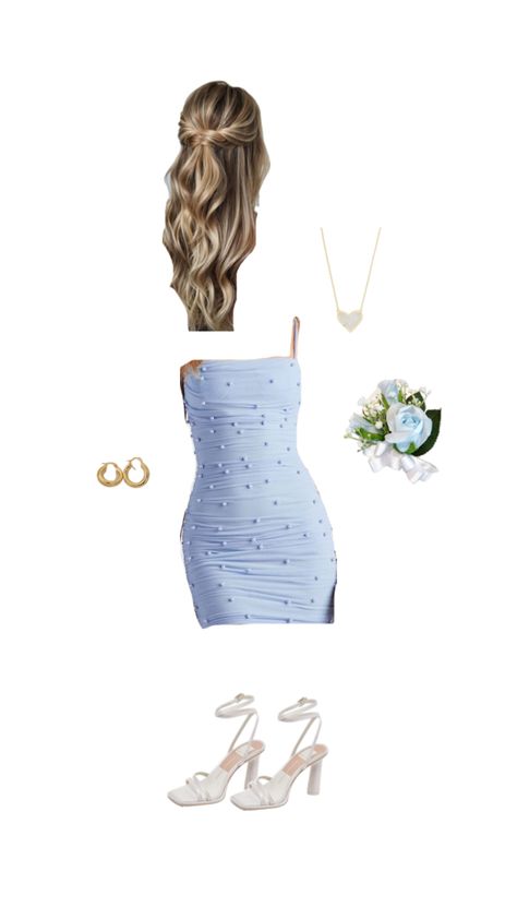 #hoco #hocodress #homecoming #blue Hoco Dresses Light Blue, Hoco Dress Inspo 2024, Light Blue Hoco Dress Short, Blue Hoco Dress Short, Light Blue Hoco Dress, Light Blue Dress Outfit, Hoco Dress Inspo, Hoco Dress Short, Blue Hoco Dress