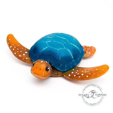 Turtle Cake Topper, Topper For Cake, Sea Decoration, Birthday Animals, Animals Cake, Under The Sea Decorations, Turtle Cake, Sea Decor, Under The Sea Theme