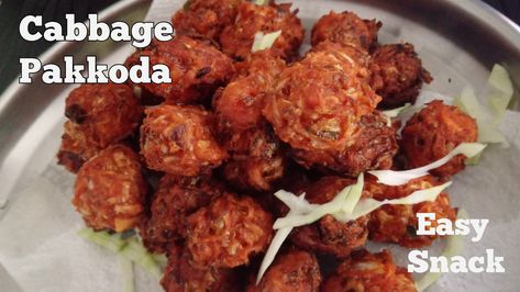 #chinesepakoda #chinesepakora #cabbagepakoda videos by #meerasmenu #youtube Chinese Pakoda Recipe, Mumbai Street Food, Pakora Recipes, Evening Snacks, Tandoori Chicken, Easy Snacks, Street Food, Snack Recipes, Chicken