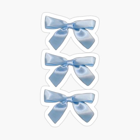 Get my art printed on awesome products. Support me at Redbubble #RBandME: https://www.redbubble.com/i/sticker/Coquette-baby-blue-ribbon-bows-by-Pixiedrop/153806643.EJUG5?asc=u Blue Coquette Icons, Ribbon Sticker Printable, Blue Stickers Aesthetic Printable, Cute Blue Stickers, Light Blue Stickers, Good Stickers, Phone Cover Stickers, Coquette Blue, Van Gogh Wallpaper