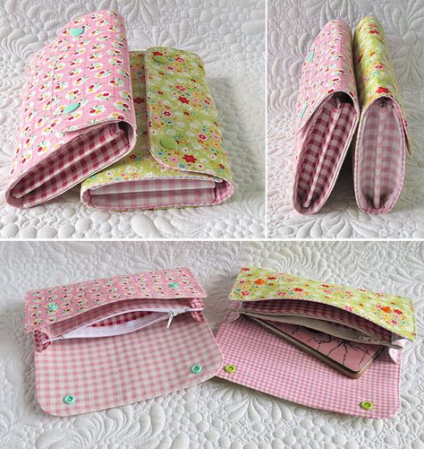 Wallet Sewing Pattern, Kaleidoscope Quilt, Pouch Tutorial, Pouch Pattern, Wallet Pattern, Quilting Studio, Diy Sewing Pattern, Bags Tutorial, Bag Patterns To Sew