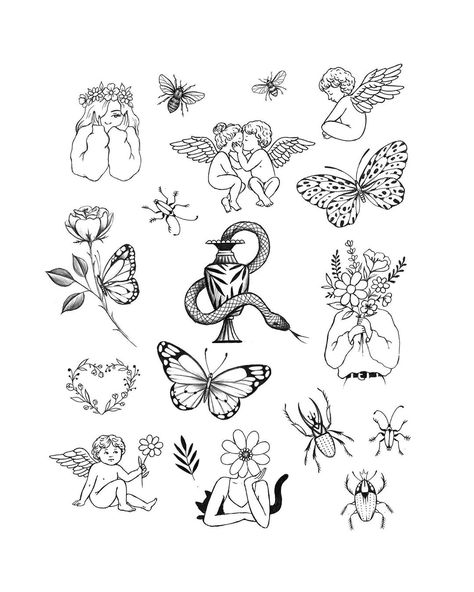 Small Nature Tattoo, Simple Line Tattoo, Tattoo Perna, Inspo Tattoo, Flash Sheets, Tattoo Apprenticeship, Tattoo Maker, Nature Tattoo, 4 Tattoo