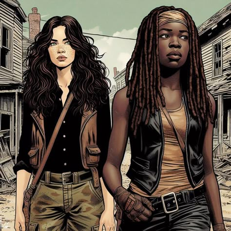 Michonne Fanart, Twd Faceclaims, Twd Shifting, Twd Oc, Supernatural Fanfiction, Zombie Apocalypse Outfit, Zombie Apocolypse, Fresh Movie, Twd Comics