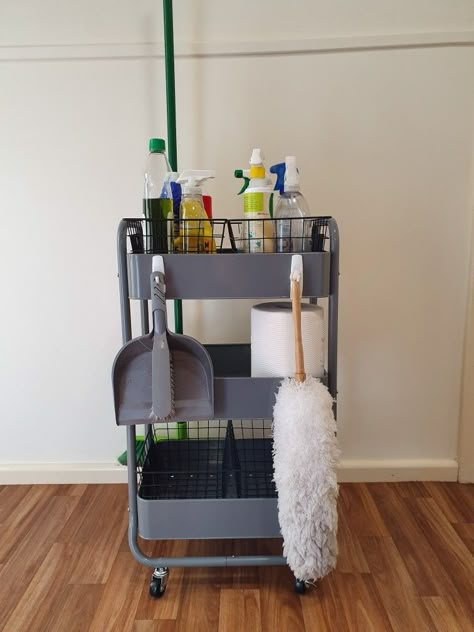 Diy Cleaning Cart, Closet Efficiency, Cleaning Station Ideas, Organization And Cleaning, Italian Apartment, Cleaning Cupboard, Cleaning Cart, Cleaning Station, Custom Closet Organization