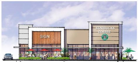 West Tulare to see new strip mall project - Valley Voice Mall Elevation Design, Supermarket Facade, Mall Exterior, Hospital Design Architecture, Mall Facade, Shopping Mall Architecture, Apartments Exterior, Retail Facade, Retail Architecture