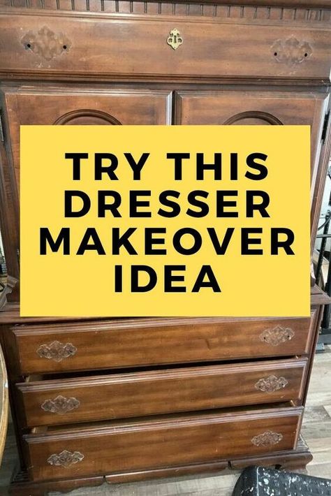 Painted Vintage Chest Of Drawers, Old Wood Dresser Makeover, Renovated Chest Of Drawers, Chest Dresser Makeover, Drawer Diy Makeover, Chest Of Drawers Upcycle Ideas, Painting Furniture With Chalk Paint Old Dressers Chest Of Drawers, Diy Old Furniture Makeover Wood, Painting Old Furniture Ideas Wood