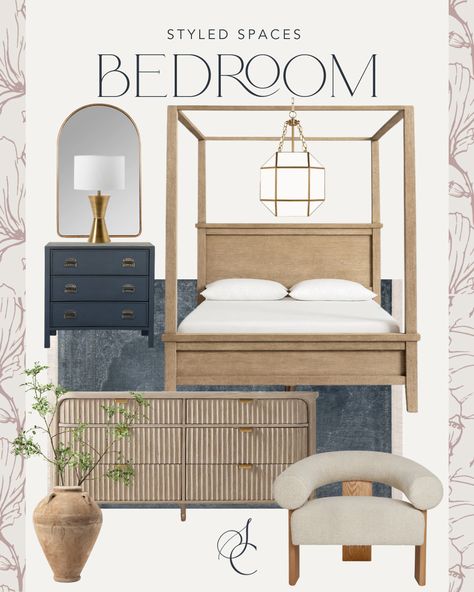 Hargrove Canopy Bed, Natural Wood Canopy Bed, Coastal Canopy Bed, Bedroom Design Canopy Bed, Wood Canopy Bed Bedroom, Canopy Bed Chandelier, Coastal Bedroom Canopy Bed, Light Wood Canopy Bed, Wood Bed And Nightstands