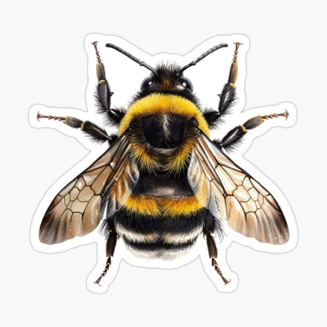 Get my art printed on awesome products. Support me at Redbubble #RBandME: https://www.redbubble.com/i/sticker/Bumble-bee-by-Passionac/160011057.EJUG5?asc=u Bee Journal, Yellow Bee, Bee Sticker, Bee Theme, Journal Ideas, Bumble Bee, My Art, Awesome Products, Honey