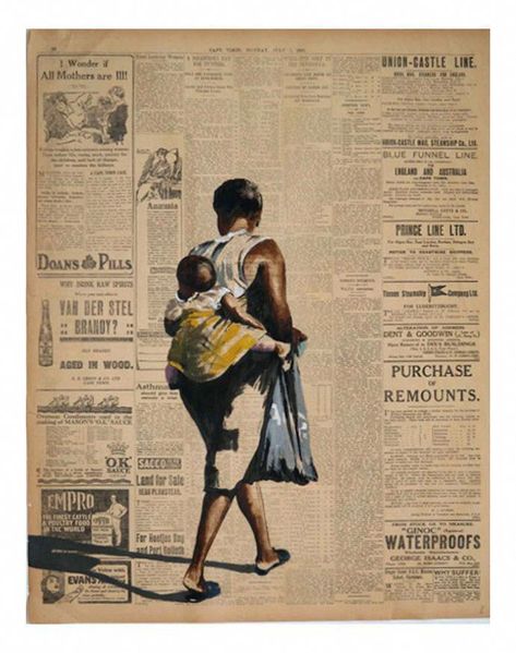 Newspaper Painting, Mixed Art, Art Stand, Tin Art, Wood Painting, How To Go, A Level Art, Buy Art Online, Art Auction