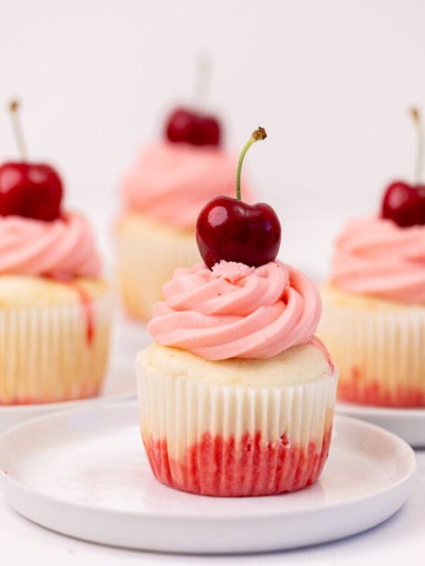 Cherry Jell-O Poke Cupcakes Recipe Story - Powered By Mom Jello Cupcakes Recipe, Jello Cupcakes, Poke Cupcakes, Cupcakes Recipe, Jell O, Cupcake Recipes, Cupcake, Cherry, Cake