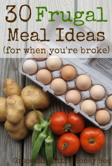 These inexpensive meal ideas will get you through when your wallet is empty! Inexpensive Meals, Cooking On A Budget, Frugal Meals, Cheap Eats, Budget Friendly Recipes, Cheap Meals, Budget Meals, Freezer Meals, Meal Ideas