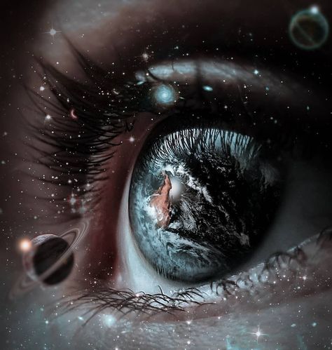 “I'm sure the universe is full of intelligent life. It's just been too intelligent to come here.” 💬 What are your thoughts? 😃Tag someone… Beautiful Eyes Color, Galaxy Eyes, Eyes Artwork, Magic Aesthetic, Galaxy Painting, Eye Photography, Aesthetic Eyes, Galaxy Art, Eye Art