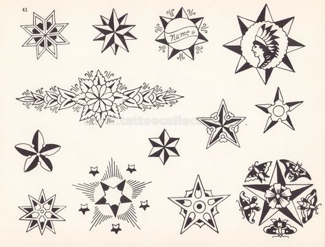 Sailor Mosko Production - 29 Sailor Mosko, Star Tats, Traditional Tattoo Flash Art, Tool Tattoo, Vintage Tattoo Design, Special Tattoos, Traditional Flash, Flash Design, Tattoo Collection