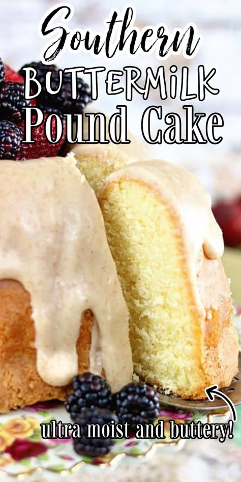 Soft And Moist Pound Cake, High Altitude Pound Cake Recipes, Vanilla Buttermilk Pound Cake With Cream Cheese Glaze, Vanilla Pound Cake Recipes Moist Easy, Buttermilk Cream Cheese Pound Cake, White Pound Cake Recipe, Buttermilk Pound Cake Southern, Sour Cream Pound Cake Recipe Moist, Buttermilk Pound Cake Recipes