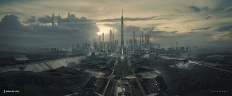 ArtStation - Parallel - 𝗧𝗵𝗲 𝗠𝗮𝗿𝗰𝗼𝗹𝗶𝗮𝗻 𝗖𝗮𝗽𝗶𝘁𝗮𝗹 𝗖𝗶𝘁𝘆, 𝗩𝗮𝗹𝗹𝗶 Sci Fi City, Skyscraper Architecture, Futuristic City, Future City, Matte Painting, Environment Design, Environment Concept Art, Sci Fi Art, Capital City