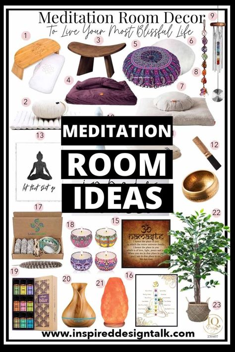 meditation room Meditation Room At Home, Meditation Room Decor Ideas, Yoga Room Inspiration, Decor For Dresser, Meditation Room Ideas, Home Meditation Space, Meditation Room Design, Yoga Corner, Home Yoga Room