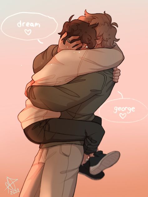 Dream And Georgenotfound Fanart Ship, Mc Wallpaper, Chapter 55, Dream Artwork, Lgbt Art, Dream Art, Gay Art, Art Inspiration Drawing, Make Art