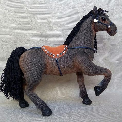 Crochet Horse, Crochet Animals Free Patterns, Horse Pattern, Crochet Amigurumi Free, Crochet Animal Patterns, Crochet Dog, Crochet Bunny, Crochet Toys Patterns, Crochet For Kids