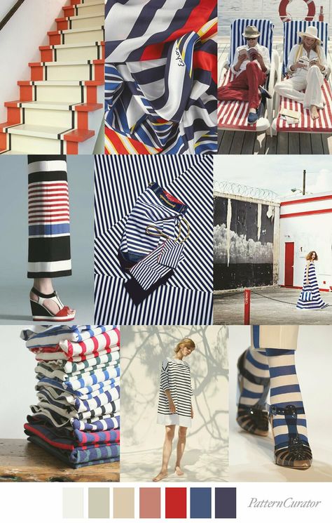 Riviera Fashion, Pattern Curator, Fashion Trend Board, T Shirt Sewing Pattern, Illustration Tutorial, Trend 2023, Sailor Stripes, Color Combinations For Clothes, Stripe Outfits