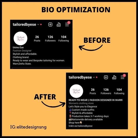 Instagram Bio Optimization simpledigitalplanner #itineraryplanner #homeschoolplannerprintable🍬. Elegant Bio Ideas, How To Revamp Your Instagram, Ig Content Ideas For Clothing Business, Clothing Brand Instagram Bio, Online Shop Bio Ideas, Thrift Shop Bio Ideas, Boutique Bio Instagram, Clothing Brand Bio Ideas For Instagram, Clothing Bio For Instagram