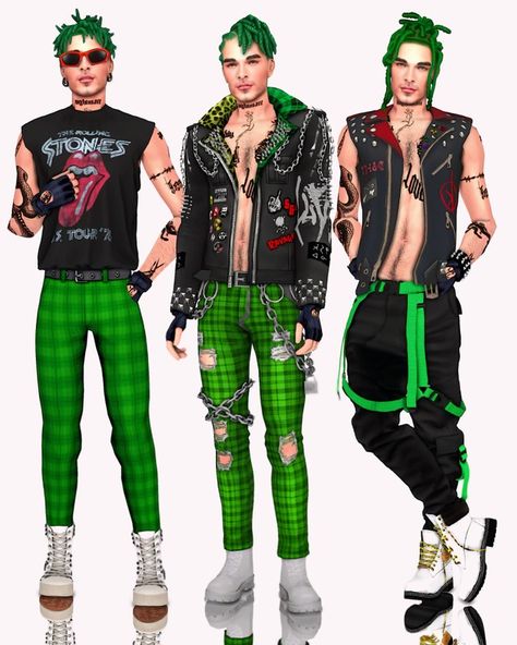 (PREVIEW) Deuce Gorgon cc list + cc folder | Patreon Sims 4 Male Punk Cc, Sims 4 Tray Files Male, Punk Cc Sims 4, Sims 4 Cc Punk Clothes, Cc Men, Alt Guy, Sims 4 Cc Goth, Punk Guy, Deuce Gorgon