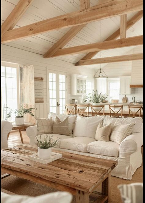 Ideas Decoracion Salon, Farmhouse Living Room Decor Ideas, Rustic Farmhouse Living Room, Modern Farmhouse Living, Casa Country, Aesthetic Living Room, Modern Farmhouse Living Room, Farmhouse Living Room, Farmhouse Interior