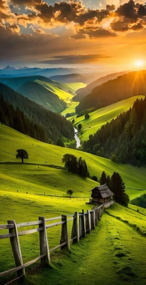 radioramirocruz no TikTok Telegram Wallpaper, Am Wallpaper, Image Nature, Landscape Photography Nature, Pretty Landscapes, Green Valley, Beautiful Images Nature, Beautiful Locations Nature, Beautiful Landscape Wallpaper