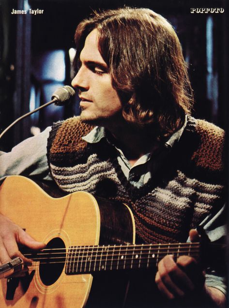 James Taylor. 1971 James Taylor 70s, Laurel Canyon 70s, Taylor Poster, Joni Mitchell Laurel Canyon, Indie Outfit Inspo, Indie Aesthetic Outfits, James Author Singer, Artist Posters, Poster Rock