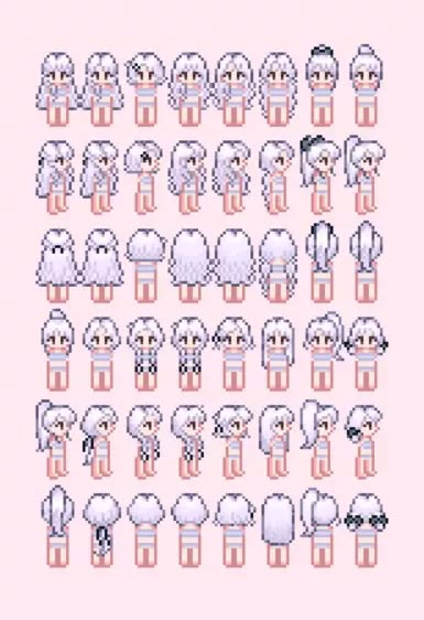 UNTINTED LITE Sdv Hair Mods, Stardew Valley Hairstyle, Stardew Valley Reshade Mod, Stardew Valley Fairycore, Stardew Mods Clothes, Stardew Valley Hair Color Codes, Stardew Character Design, Stardew Valley Bracelet, Stardew Valley Fashion Sense