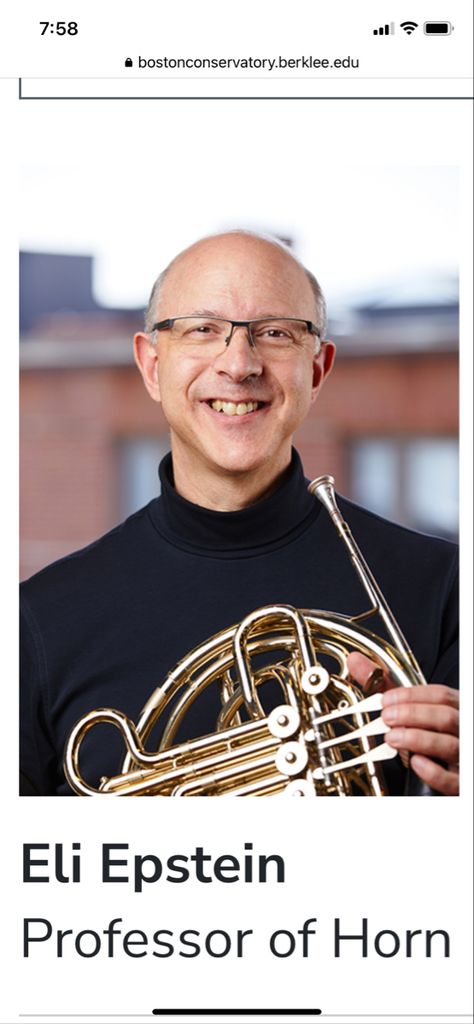 French Horn Portrait, Eastman School Of Music, Chameleon Art, Pic Poses, Media Relations, Chamber Music, French Home, French Horn, William Shatner