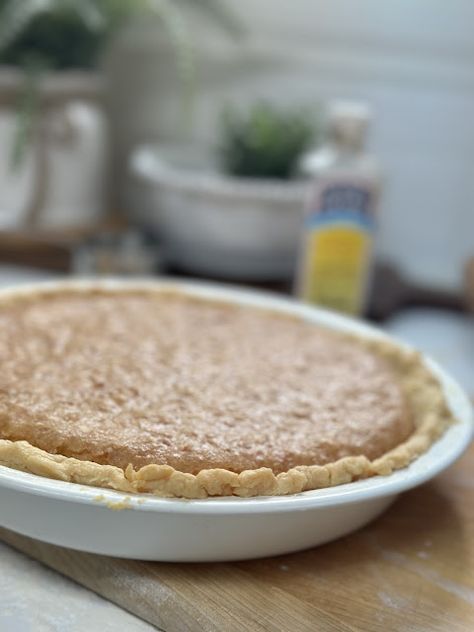 French Coconut Pie French Coconut Pie Recipe, Pioneer Woman Pie Crust, Five Flavor Pound Cake, French Coconut Pie, Coconut Pie Recipe, Coconut Pie, Pie Plate, Toasted Coconut, Deep Dish