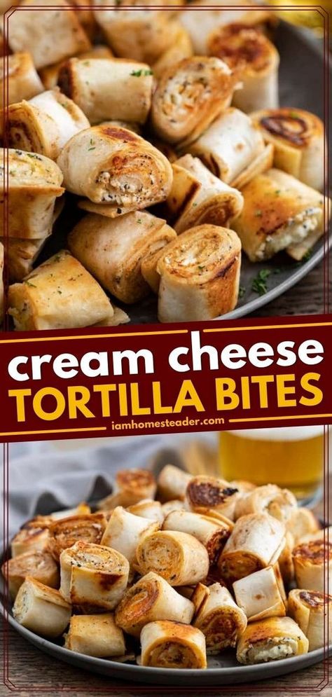 Tortilla Bites, Cream Cheese Tortilla, Appetizers Easy Finger Food, Best Appetizer Recipes, Finger Foods Easy, Appetizer Bites, Finger Food Appetizers, Football Food, Easy Appetizer Recipes