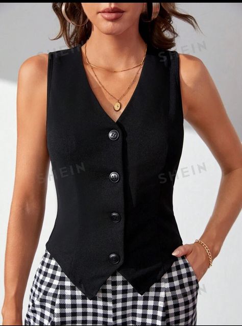 Vest Outfits For Women, Waistcoat Woman, Blazer Outfits Casual, Vest Blazer, Vest Outfits, Blazer Outfits, 2024 Fashion, Blouse Styles, Blazers For Women