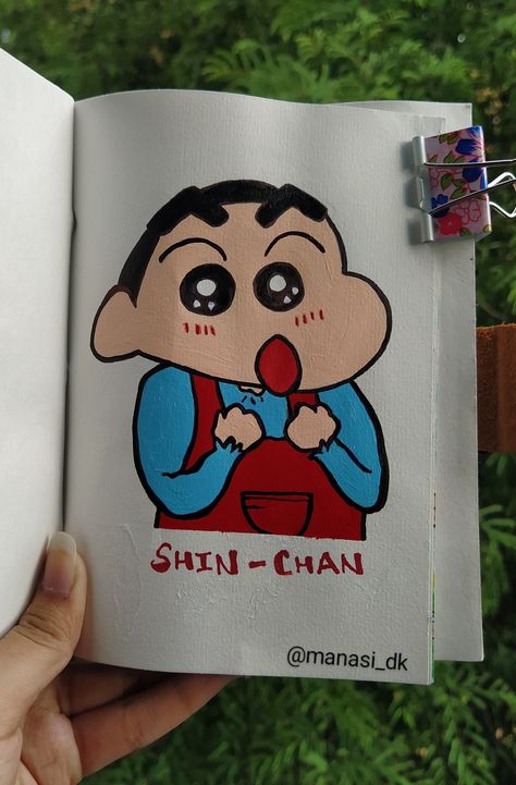 Anyone shinchan lover here? Let me know.❤️ ~Follow for more such pins😉 #painting #shinchan #cartoon #drawing #acrylicpaint #kids #easy #painting #latest #printrest #art #artinspiration #sketches #artwork #artist #justdraw #drawoftheday #followformore Cartoon Art Shinchan, Shinchan Painting Ideas, Shin Chan Drawing Cute, Sketch Book Ideas Aesthetic Cartoon Easy, Shinchan Drawing Pencil, Shinchan Canvas Painting, Shinchan Cartoon Drawing, Shinchan Drawing Sketch, Shinchan Cute Drawing