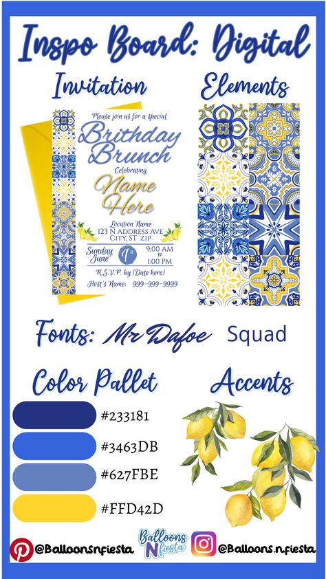 Amalfi Coast Theme Invitation, Tuscan Birthday Party Ideas, Bridal Shower Greece Theme, Mediterranean Party Decor Ideas, Mediterranean Birthday Party Theme, Inspo Board Ideas, Mediterranean Theme Party, Capri Theme Party, Mediterranean Party Decor