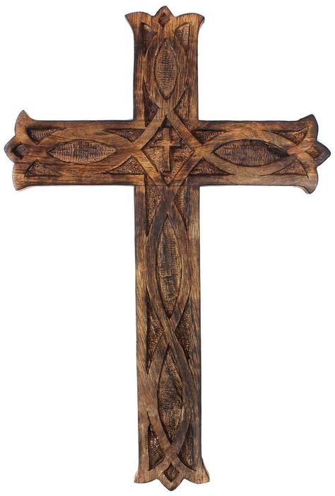 Wood Wall Cross, Home Living Room Decor, Catholic Crucifix, Wall Cross, The Cross Of Christ, Wooden Wall Hangings, Wood Crosses, Wooden Cross, Wall Crosses