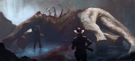 ArtStation - Wild West, Alexander Forssberg Key Frame, Building Images, Blue Skulls, West Art, Fantasy Places, Fantasy Setting, Fantasy Concept Art, Western Art, Illustration Artists