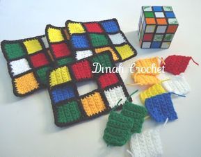 Crochet Lego, Crochet Applique Patterns Free, Crochet Nursery, Tissue Cover, Crochet Wool, Rubik's Cube, Crochet For Home, Tissue Box Cover, Plastic Canvas Crafts